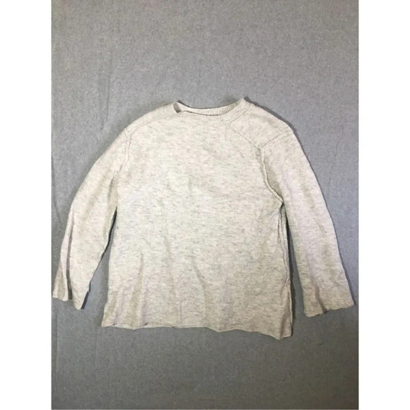 Womens Zara Sweater Size Small Grey Chunky Knit Exposed Seam Acrylic Blend - Picture 1 of 4